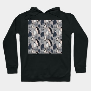 Snowy Penguins - Gray Hoodie